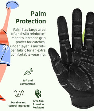 Seibertron Adult F.O.D.G.G 2.0 Ultimate Flying Disc Golf Gloves – Enhanced Non - Slip Grip for Improved Throws and Catches in All Weather Conditions - SeibertronSports