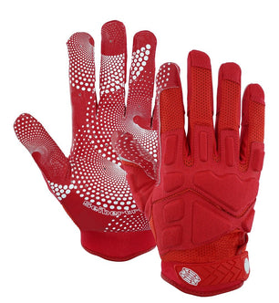 Seibertron Adult G.A.R.G 2.0 Gel Filled Patented Anti - Impact Ultra - Stick Football Sports Receiver Gloves - SeibertronSports