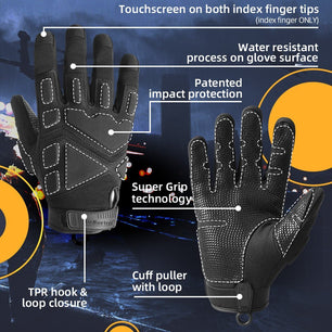 Seibertron Adult Or Youth S.O.L.A.G Sports Outdoor Water Resistant Full Finger And Half Finger Touchscreen Gloves - SeibertronSports