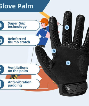 Seibertron Adult S.P.B.G 2.0 Baseball/Softball Batting Super Grip and Protective Gloves - SeibertronSports