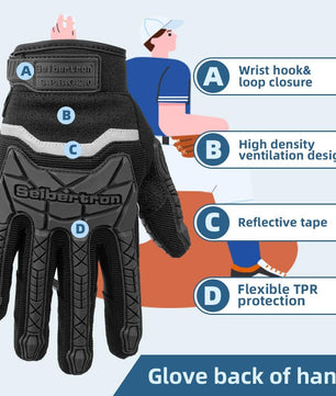 Seibertron Adult S.P.B.G 2.0 Baseball/Softball Batting Super Grip and Protective Gloves - SeibertronSports
