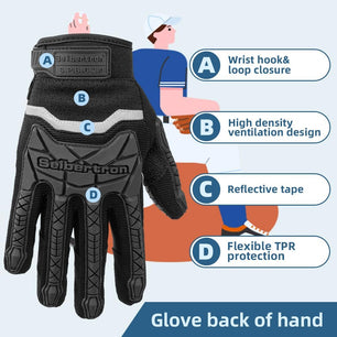 Seibertron Adult S.P.B.G 2.0 Baseball/Softball Batting Super Grip and Protective Gloves - SeibertronSports