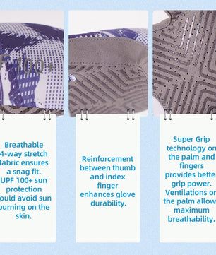 Seibertron Adult S.P.S.G - 2 UPF100+ Sun/UV Protection Fishing Glove - SeibertronOutdoors