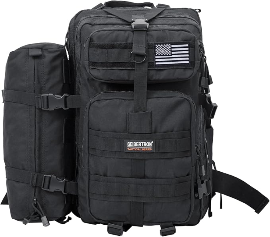 seibertron-gallery:falcon-black-1-detachable-thumbnail-20260724 | product:falcon-backpack | color:Black 37L+1detachable Pack | white-background main thumbnail