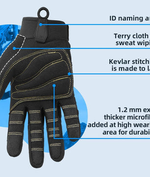 Seibertron Full Finger Padded Palm Lightweight Breathable Climbing Rope Gloves for Climbers, Rock Climbing, Rescue, Adventure, Sailing, Kayaking, Outdoor Sports, Climbing Gloves - SeibertronOutdoors