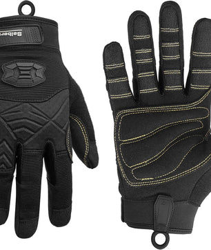 Seibertron Full Finger Padded Palm Lightweight Breathable Climbing Rope Gloves for Climbers, Rock Climbing, Rescue, Adventure, Sailing, Kayaking, Outdoor Sports, Climbing Gloves - SeibertronOutdoors