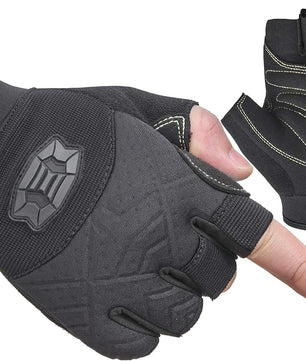 Seibertron Half Finger Padded Palm Lightweight Breathable Climbing Rope Gloves for Climbers, Rock Climbing, Rescue, Adventure, Sailing, Kayaking, Outdoor Sports - SeibertronOutdoors