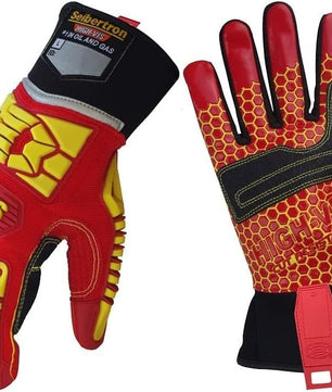 Seibertron HIGH - VIS HRC5 Rigger Excellent Grip Cut5 Handyman/Boxer Work Gloves Abrasion Resistant Oil & Gas Drilling Safety Impact Protection Gloves CE EN388 4542 - SeibertronTools