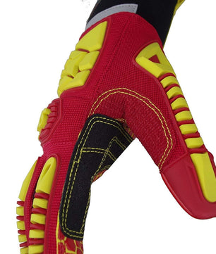 Seibertron HIGH - VIS HRC5 Rigger Excellent Grip Cut5 Handyman/Boxer Work Gloves Abrasion Resistant Oil & Gas Drilling Safety Impact Protection Gloves CE EN388 4542 - SeibertronTools