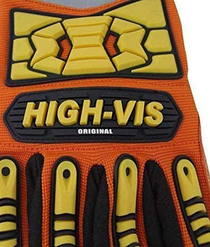 Seibertron HIGH - VIS SDX2 Resistant Reducing Anti - Impact Mechanics Heavy Duty Safety Rescue Gloves CE EN388 4232 with 1 Black Glove Clip - SeibertronTools
