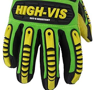 Seibertron HIGH - VIS SDXC5 Mechanics Cut5 Impact Cut Puncture Resistant Gloves Oil and Gas/Oilfield Safety Gloves CE EN388 4543 - Seibertron