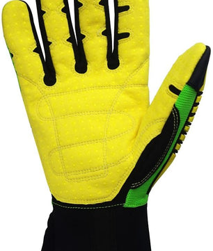 Seibertron HIGH - VIS SDXC5 Mechanics Cut5 Impact Cut Puncture Resistant Gloves Oil and Gas/Oilfield Safety Gloves CE EN388 4543 - Seibertron