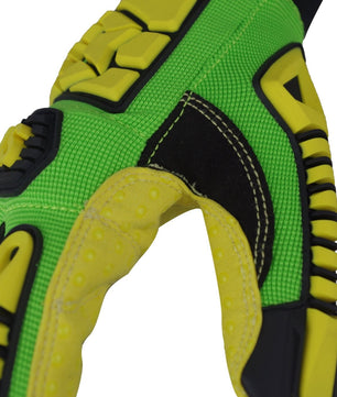 Seibertron HIGH - VIS SDXC5 Mechanics Cut5 Impact Cut Puncture Resistant Gloves Oil and Gas/Oilfield Safety Gloves CE EN388 4543 - Seibertron