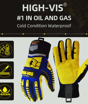 Seibertron HIGH - VIS SDXW Cold Weather Condition Oil and Gas Waterproof Safety Working Gloves - SeibertronHome Improvement