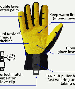 Seibertron HIGH - VIS SDXW Cold Weather Condition Oil and Gas Waterproof Safety Working Gloves - SeibertronHome Improvement