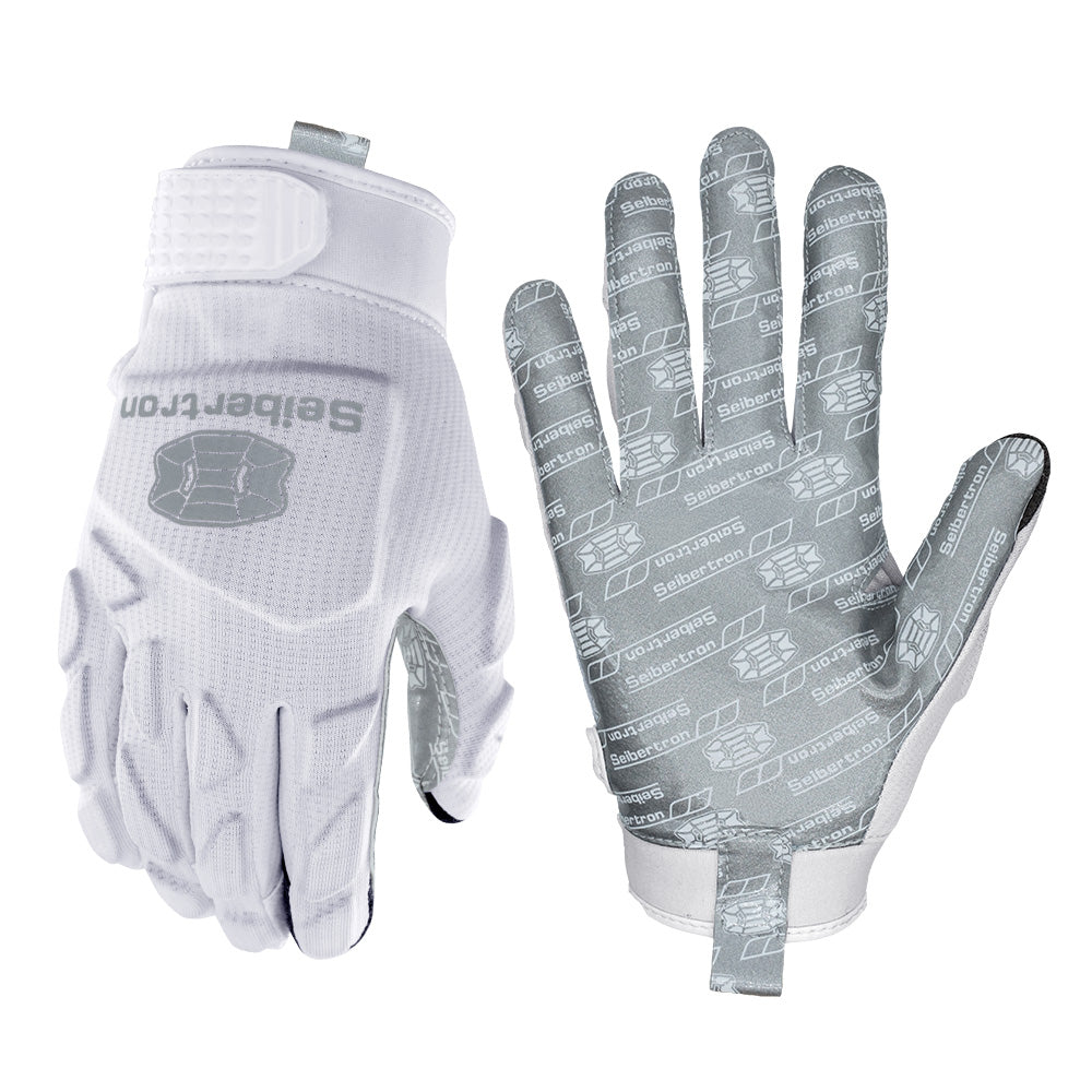 seibertron-gallery:hpirg-hp-series-20260714 | product:8307911884990 | color:White | slot:8 | Seibertron H.P.I.R.G touchscreen football receiver gloves white background main image
