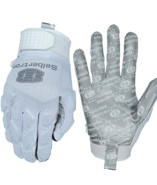 Seibertron H.P.I.R.G Touchscreen Lineman and Football Receiver Gloves, Flexible Breathable Impact Protection Back of Hand Glove Adult and Youth Sizes - SeibertronOutdoors