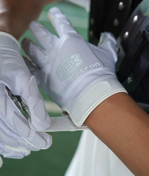 Seibertron H.P.I.R.G Touchscreen Lineman and Football Receiver Gloves, Flexible Breathable Impact Protection Back of Hand Glove Adult and Youth Sizes - SeibertronOutdoors