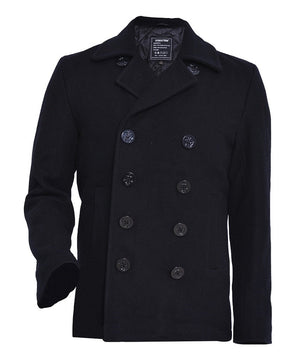 Mens Pea Coats Woolen Coat US Navy Type 80% Wool USN Seibertron