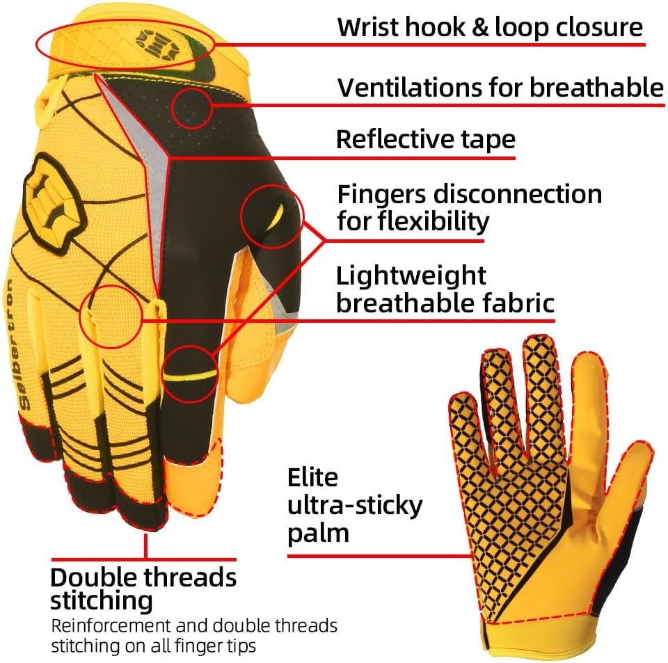 guantes receptor futbol americano