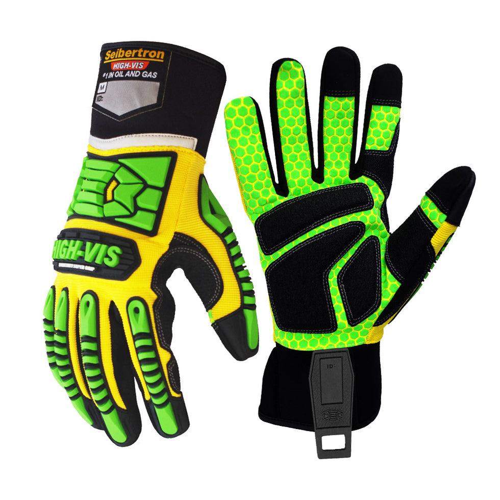 seibertron-gallery:sdxg2-safety-gloves-20260715 | product:sdxg2 | color:Yellow Green | slot:1 | Seibertron HIGH-VIS SDXG2 safety gloves white background product image