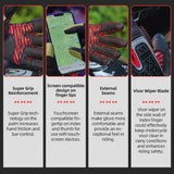 Seibertron SPS - 10 Youth Motorcycle Riding Gloves – Breathable, Durable, Anti - Slip, Touchscreen Leather Gloves for Spring, Summer, and Fall - SeibertronSports Gloves