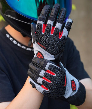 Seibertron SPS - 10 Youth Motorcycle Riding Gloves – Breathable, Durable, Anti - Slip, Touchscreen Leather Gloves for Spring, Summer, and Fall - SeibertronSports Gloves