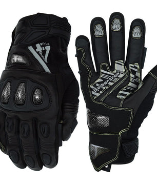 Seibertron SPS - 4 Plus Youth Upgraded Motorcycle Gloves for Snowy Conditions – Motorcycle Gloves with Breathable Lining, Comfortable Motorcycle Gloves for Winter, Carbon Fiber, Waterproof, and Motorcycle Gloves for Low - Light Conditions - Seibertron