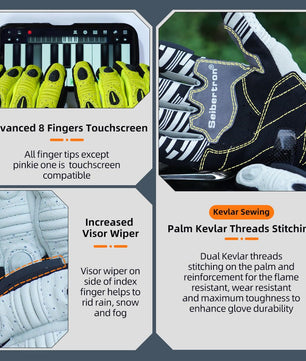 Seibertron SPS2 Plus Youth Summer Motorcycle Gloves – Genuine Leather, Breathable, Carbon Fiber, Abrasion - Resistant, Anti - Slip Design for Enhanced Comfort and Protection - SeibertronSports Gloves