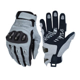 color:Grey | batch:sps4-scenes-20260716 | role:white-background-main | Seibertron SPS-4 winter rainproof motorcycle gloves grey white background main image