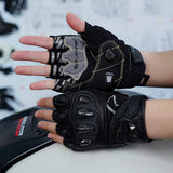 seibertron-gallery:sps7h-scene-color-groups-20260721 | product:8847662776510 | color:Black | slot:2 | Seibertron SPS-7H Black half-finger motorcycle gloves scene image 2