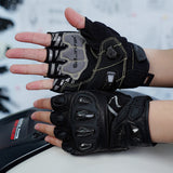 seibertron-gallery:sps7h-scene-color-groups-20260721 | product:8847662776510 | color:Black | slot:5 | Seibertron SPS-7H Black half-finger motorcycle gloves scene image 5