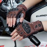 seibertron-gallery:sps7h-scene-color-groups-20260721 | product:8847662776510 | color:Brown | slot:2 | Seibertron SPS-7H Brown half-finger motorcycle gloves scene image 2