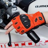 seibertron-gallery:sps7h-scene-color-groups-20260721 | product:8847662776510 | color:Fluorescent Orange | slot:5 | Seibertron SPS-7H Fluorescent Orange half-finger motorcycle gloves scene image 5