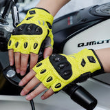 seibertron-gallery:sps7h-scene-color-groups-20260721 | product:8847662776510 | color:Fluorescent Yellow | slot:1 | Seibertron SPS-7H Fluorescent Yellow half-finger motorcycle gloves scene image 1