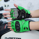 seibertron-gallery:sps7h-scene-color-groups-20260721 | product:8847662776510 | color:Green | slot:2 | Seibertron SPS-7H Green half-finger motorcycle gloves scene image 2