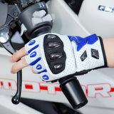 seibertron-gallery:sps7h-scene-color-groups-20260721 | product:8847662776510 | color:Klein Blue | slot:2 | Seibertron SPS-7H Klein Blue half-finger motorcycle gloves scene image 2