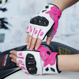 seibertron-gallery:sps7h-scene-color-groups-20260721 | product:8847662776510 | color:Pink | slot:2 | Seibertron SPS-7H Pink half-finger motorcycle gloves scene image 2