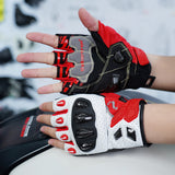 seibertron-gallery:sps7h-scene-color-groups-20260721 | product:8847662776510 | color:Red | slot:2 | Seibertron SPS-7H Red half-finger motorcycle gloves scene image 2