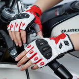 seibertron-gallery:sps7h-scene-color-groups-20260721 | product:8847662776510 | color:Red | slot:3 | Seibertron SPS-7H Red half-finger motorcycle gloves scene image 3