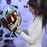 seibertron-gallery:sps7h-scene-color-groups-20260721 | product:8847662776510 | color:White | slot:4 | Seibertron SPS-7H White half-finger motorcycle gloves scene image 4