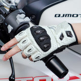 seibertron-gallery:sps7h-scene-color-groups-20260721 | product:8847662776510 | color:White | slot:5 | Seibertron SPS-7H White half-finger motorcycle gloves scene image 5