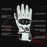 Color:White | Seibertron SPS-7L White backhand protection features