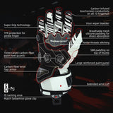 Color:White | Seibertron SPS-7L White palm grip and protection features