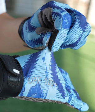 Seibertron S.P.S.G - 5 Ultimate Disc Golf Gloves Super Grip and Disc Gloves Sun Protection Breathable Touchscreen Sport Frisbee Glove with Glove Clip - SeibertronSports