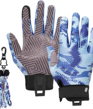 Seibertron S.P.S.G - 5 Ultimate Disc Golf Gloves Super Grip and Disc Gloves Sun Protection Breathable Touchscreen Sport Frisbee Glove with Glove Clip - SeibertronSports