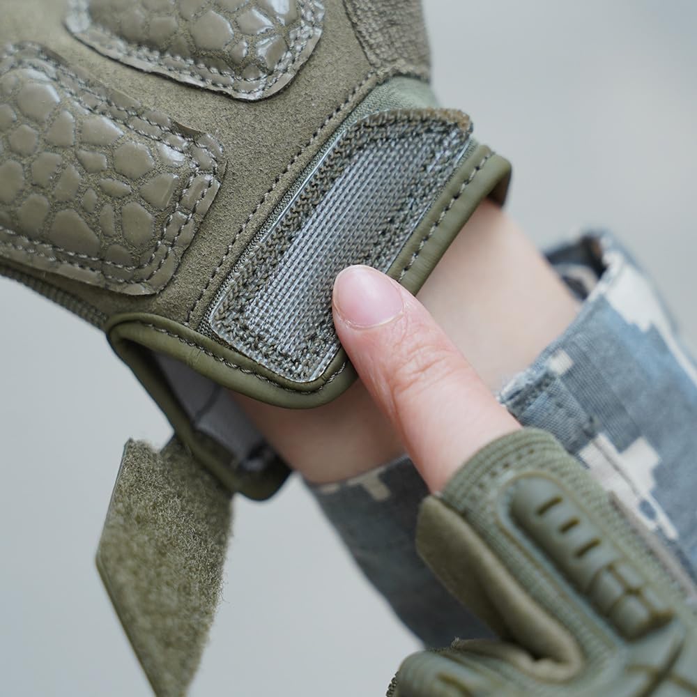 Seibertron T.H.F.I.G 2.0 Men's Tactical Gloves Flexible Rubber Knuckle Protective for Hunting Hiking Airsoft Paintball Motorcycle Motorbike Riding Outdoor Gloves - Seibertron