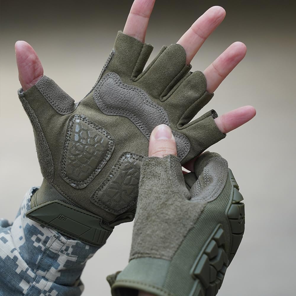 Seibertron T.H.F.I.G 2.0 Men's Tactical Gloves Flexible Rubber Knuckle Protective for Hunting Hiking Airsoft Paintball Motorcycle Motorbike Riding Outdoor Gloves - Seibertron