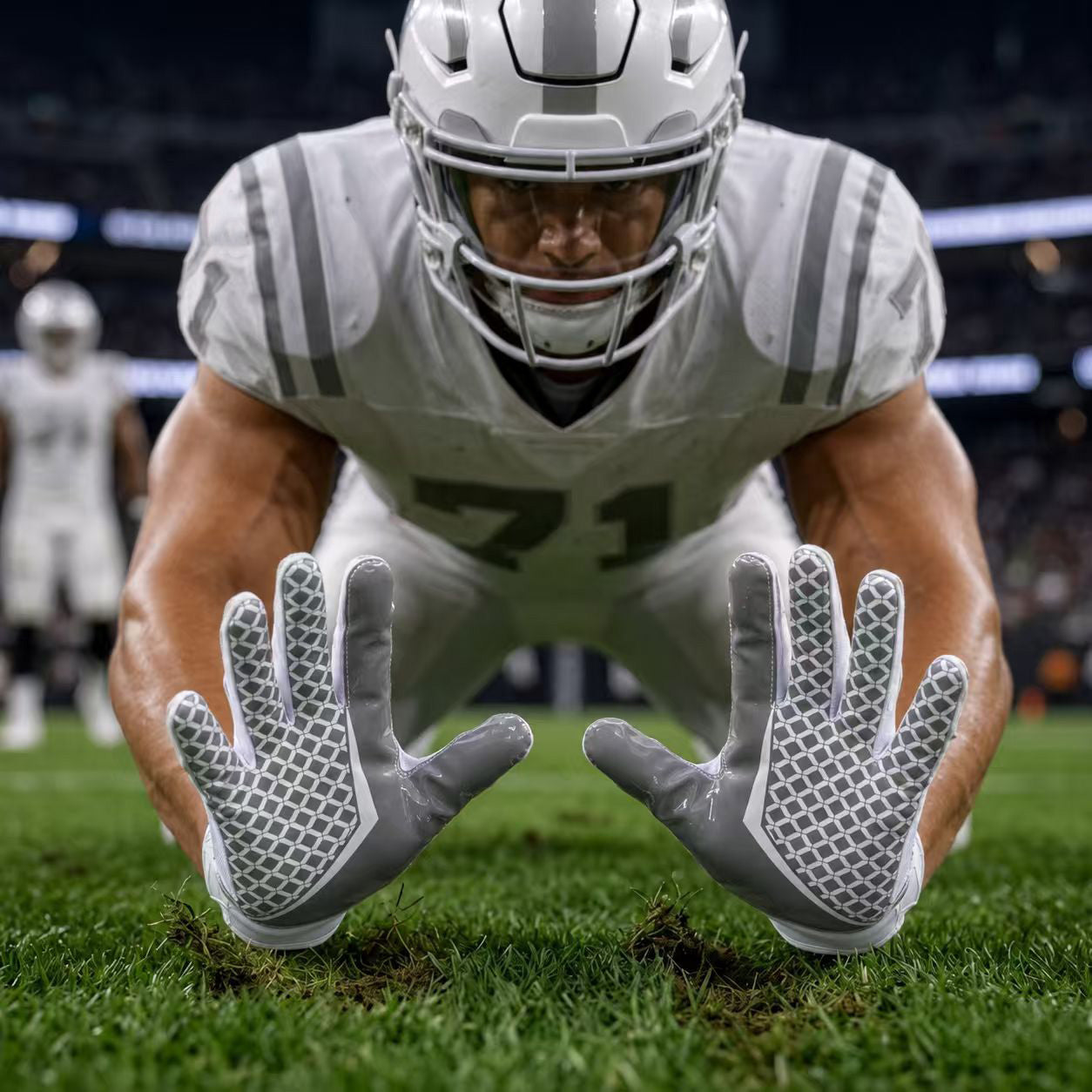 Seibertron Pro 3.0 Elite Ultra-Stick Sports Receiver Glove Football Gloves Youth and Adult (White, XS)