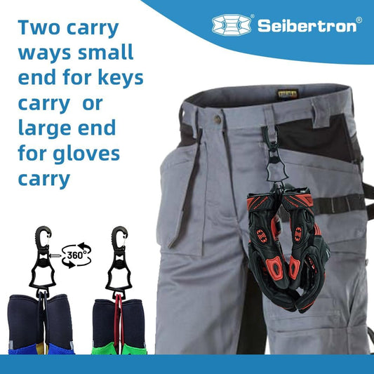 Seibertron Work Gloves Grabber Clip: Attach to Pants for Easy Access - SeibertronTools